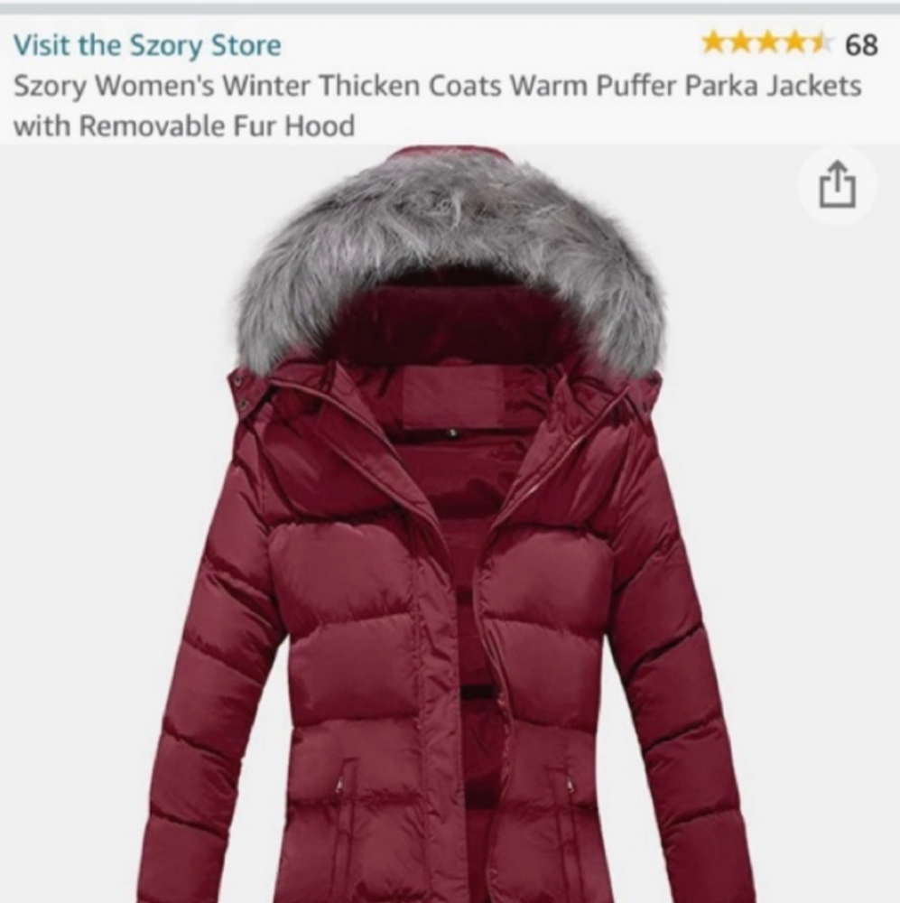 Szory women's warm thicken puffer parka